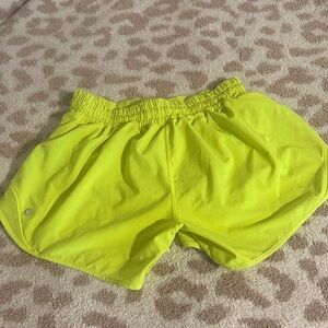 Lululemon Neon Yellow Athletic Shorts